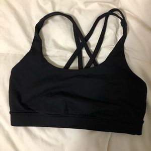 Black Lululemon sports bra